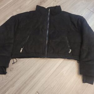 Women's Black Cropped Jacket